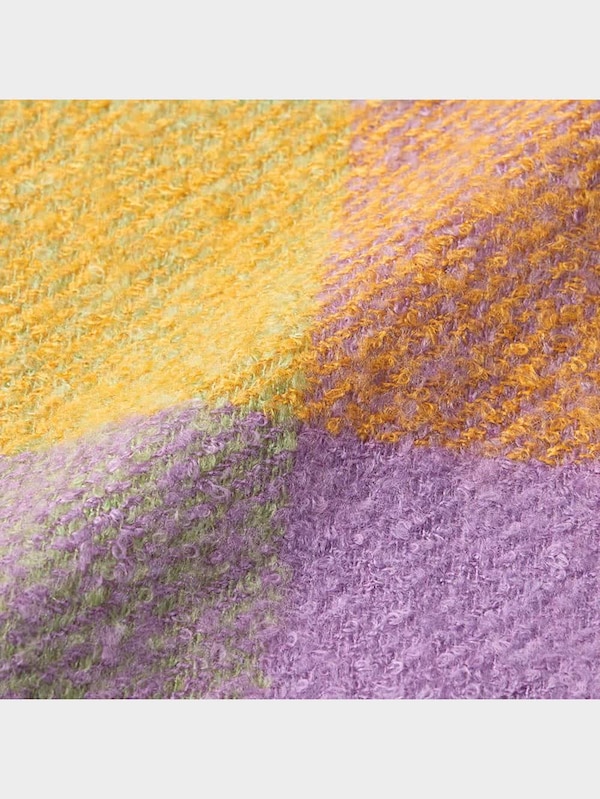 ボリュームロングマフラー(チェック)+E