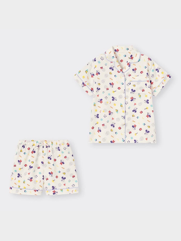 GIRLSサテンパジャマ(半袖&ショートパンツ) Disney 1