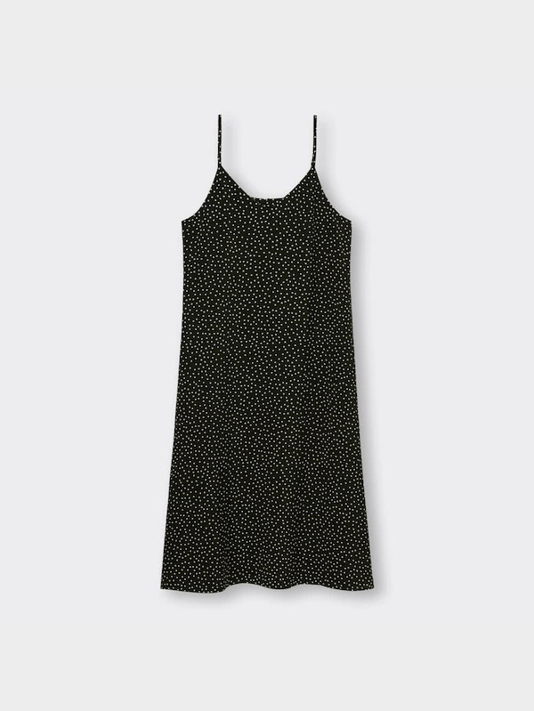 ドットプリントサテンキャミソールワンピース+EC(丈短め110.0～119.0cm)
