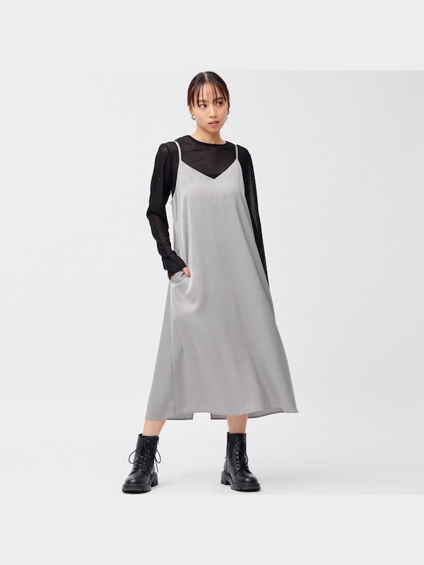 サテンキャミソールワンピース+EC(丈短め110.0～119.0cm)