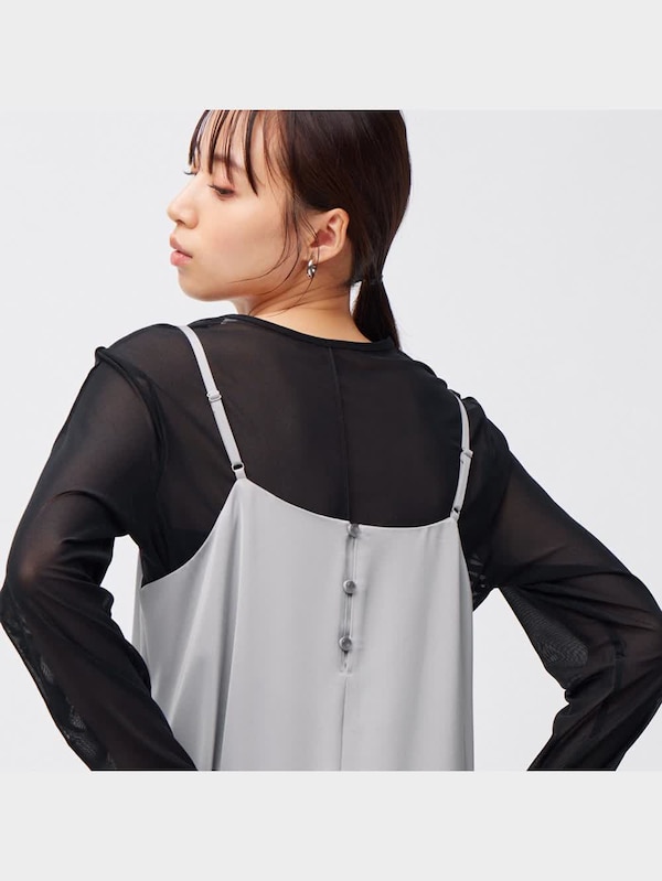 サテンキャミソールワンピース+EC(丈短め110.0～119.0cm)