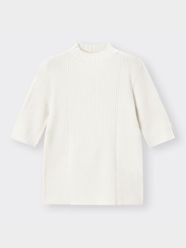 リブミニハイネックセーター(5分袖)Z