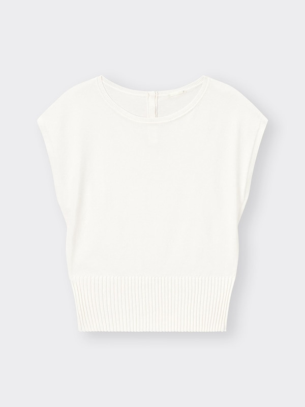 バックボタンセーター(半袖)Z+E