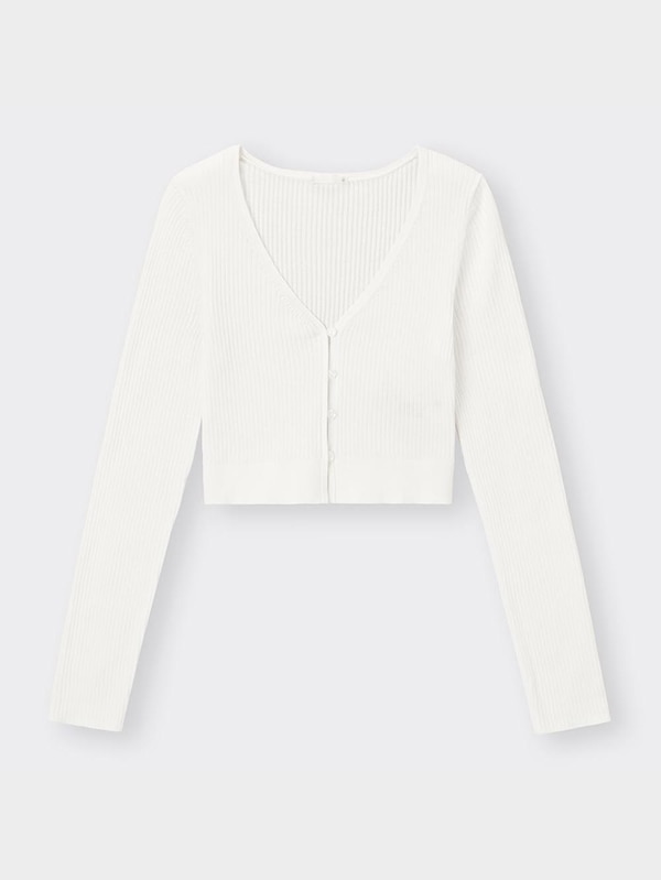 UVカットクロップドカーディガン(長袖)