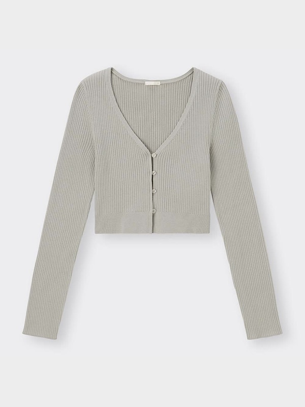 UVカットクロップドカーディガン(長袖)