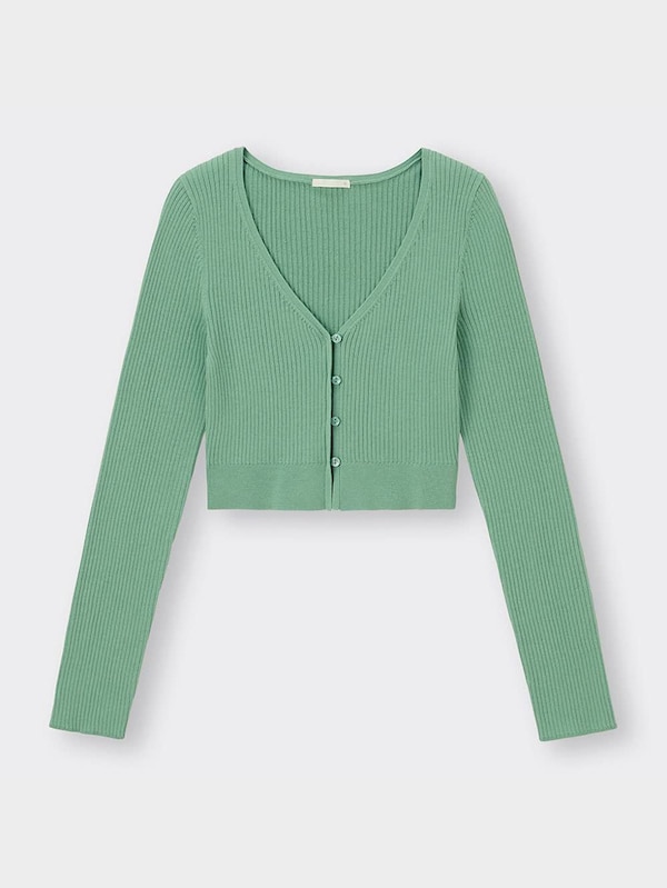 UVカットクロップドカーディガン(長袖)
