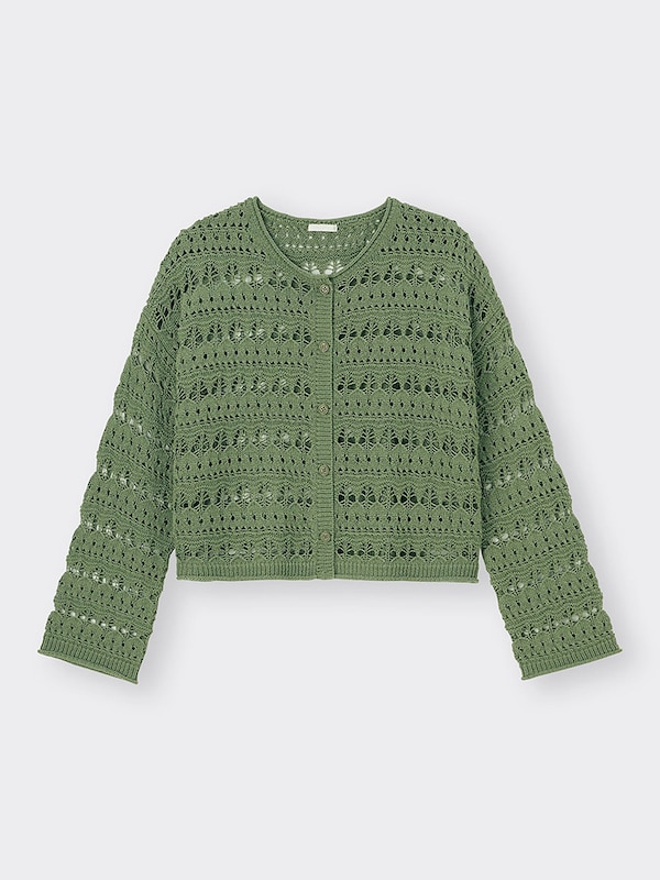 透かし編みカーディガン(長袖)