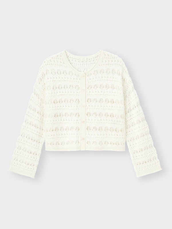 透かし編みカーディガン(長袖)