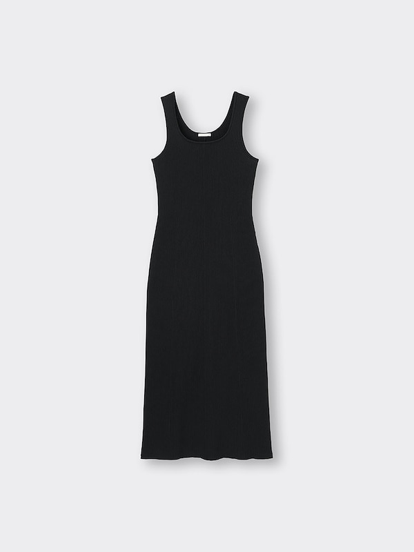 リブニットワンピース(ノースリーブ)