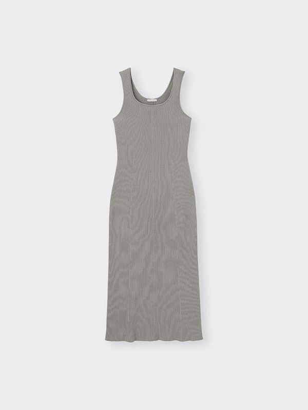 リブニットワンピース(ノースリーブ)