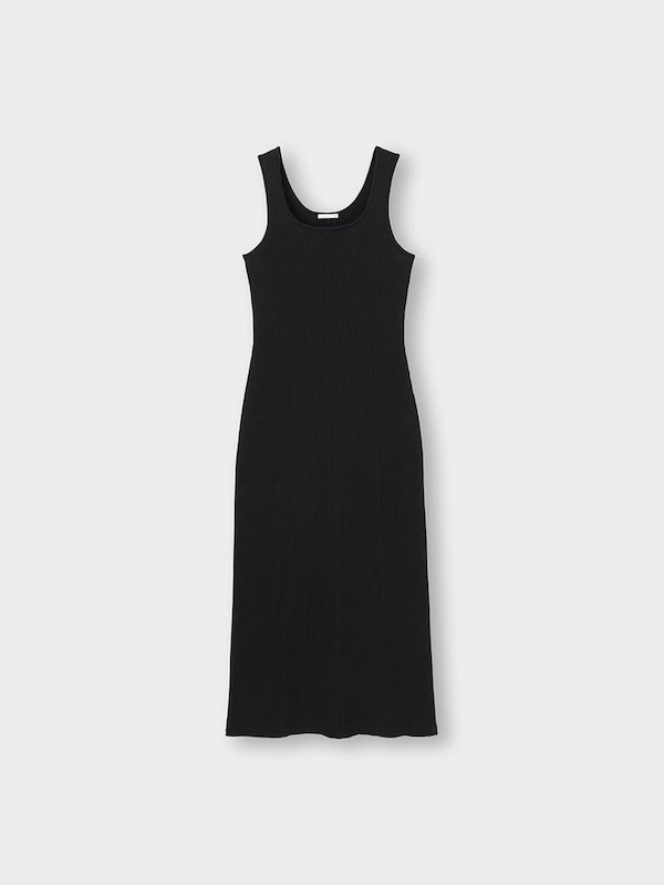 リブニットワンピース(ノースリーブ)