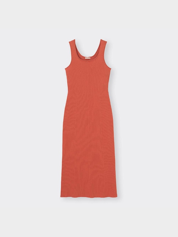 リブニットワンピース(ノースリーブ)