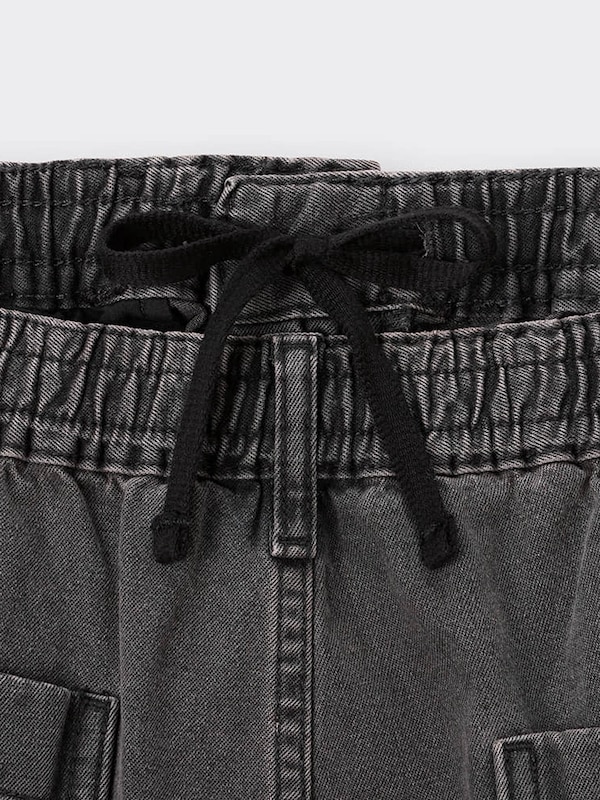 デニムスーパーワイドカーゴパンツNT+E