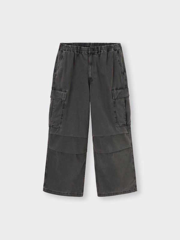 デニムスーパーワイドカーゴパンツNT+E