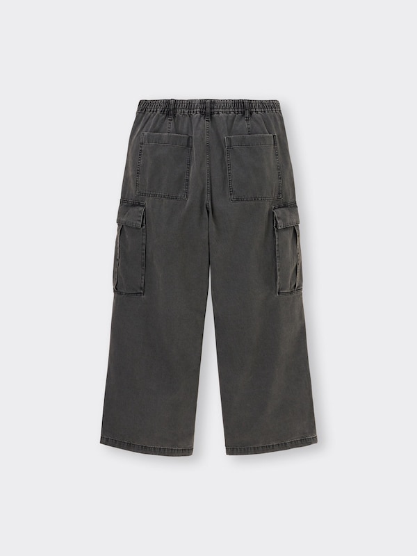 デニムスーパーワイドカーゴパンツNT+E