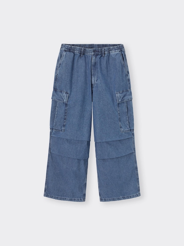 デニムスーパーワイドカーゴパンツNT+E