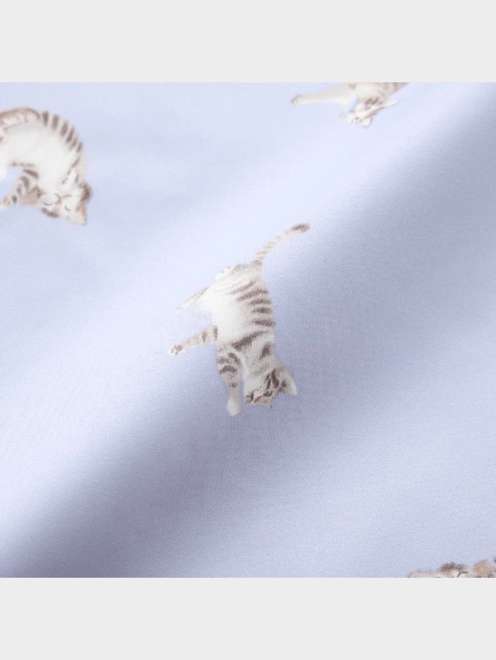 GU公式 | サテンパジャマ(長袖&ロングパンツ)(キャット)