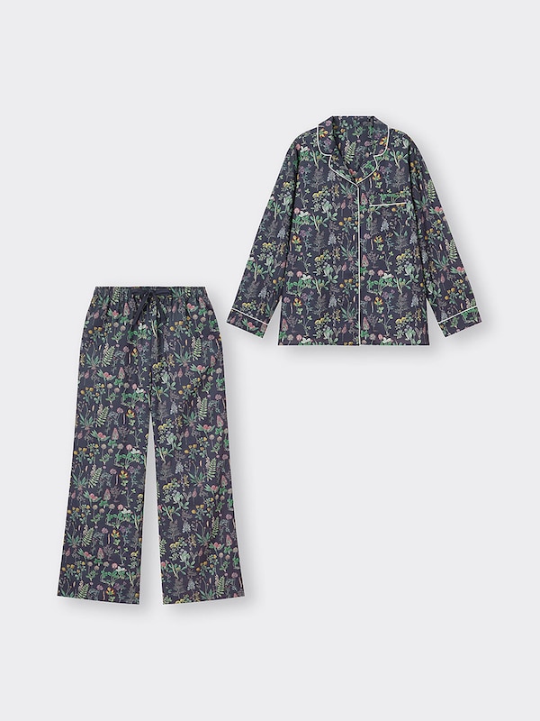 コットンブレンドパジャマ(長袖&ロングパンツ) New York Botanical Garden