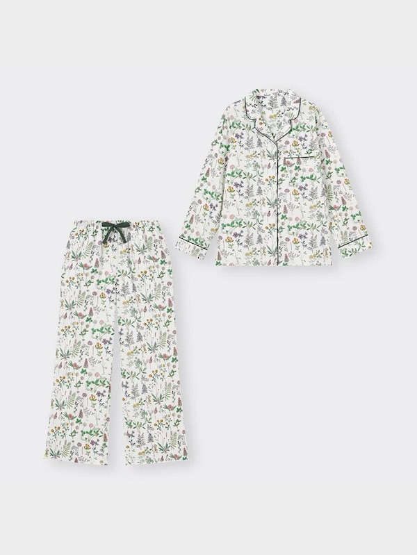 コットンブレンドパジャマ(長袖&ロングパンツ) New York Botanical Garden