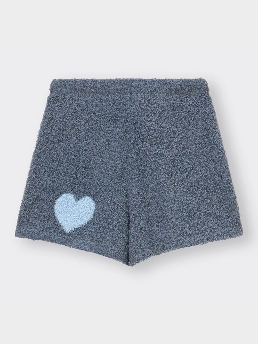 新品❤️v12❤️ショートパンツ GU公式 | もこもこフィールラウンジショートパンツ(ハート