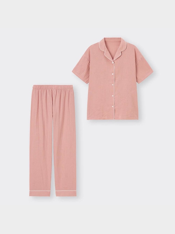 オーガニックコットンパジャマ(半袖&ロングパンツ)