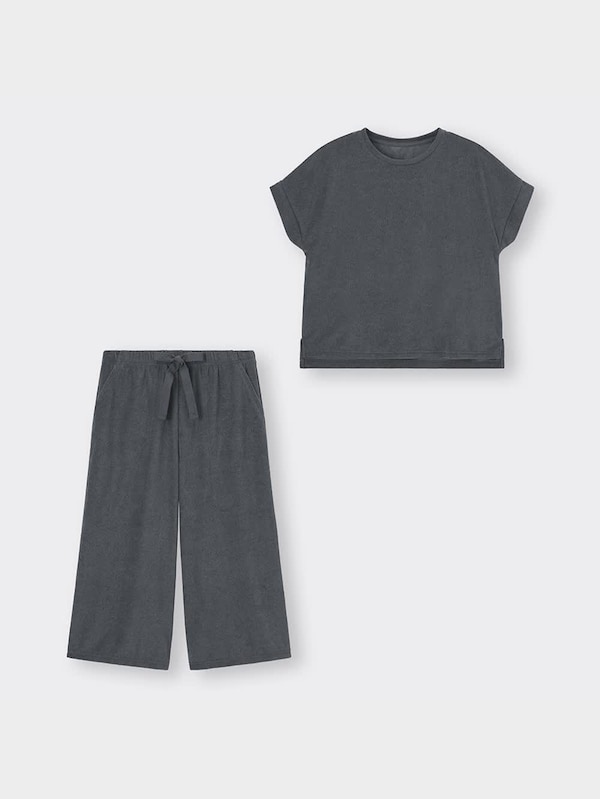 ソフトパイルラウンジセット(半袖&7分丈)