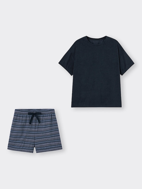 ソフトパイルラウンジセット(�半袖&ショートパンツ)