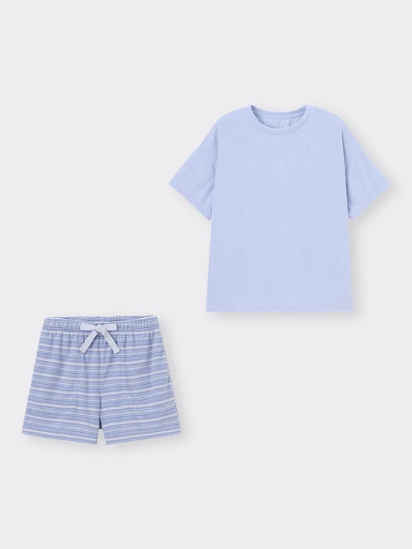 ソフトパイルラウンジセット(半袖&ショートパンツ)