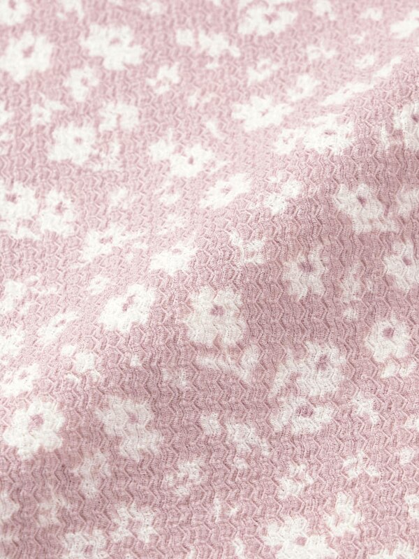 ラウンジワンピース(半袖)(フラワー)+E