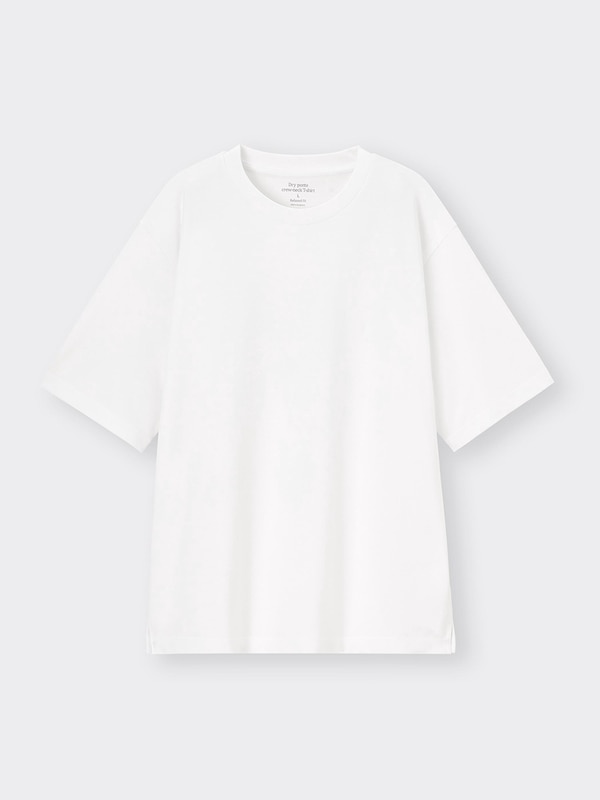 ドライポンチクルーネックT(5分袖)