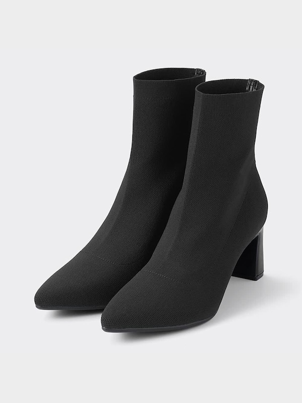 ポインテッドニットブーツ