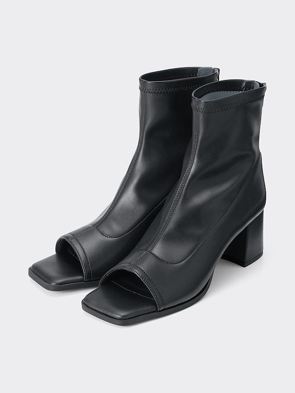 ウルトラストレッチオープントゥブーツ