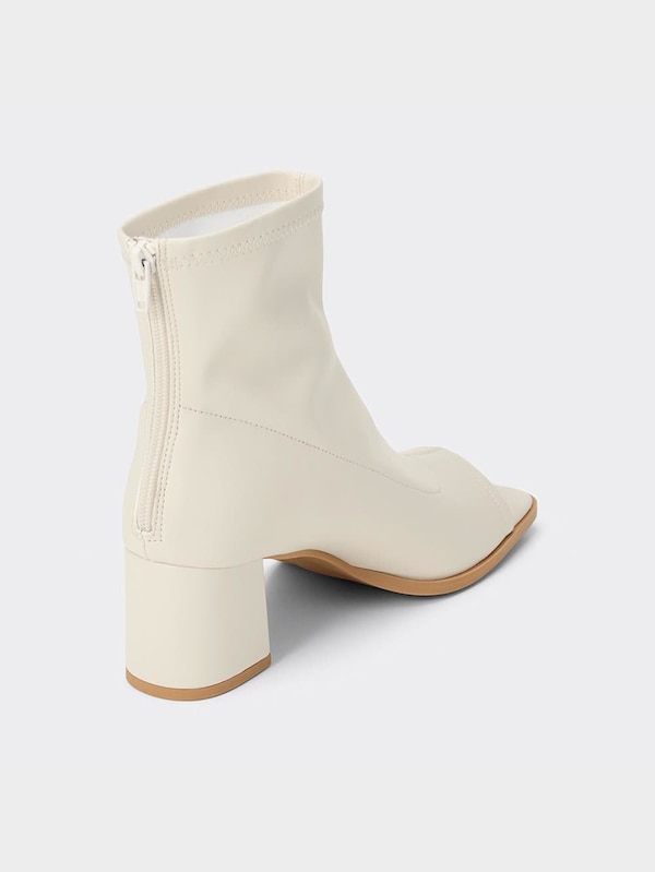 ウルトラストレッチオープントゥブーツ