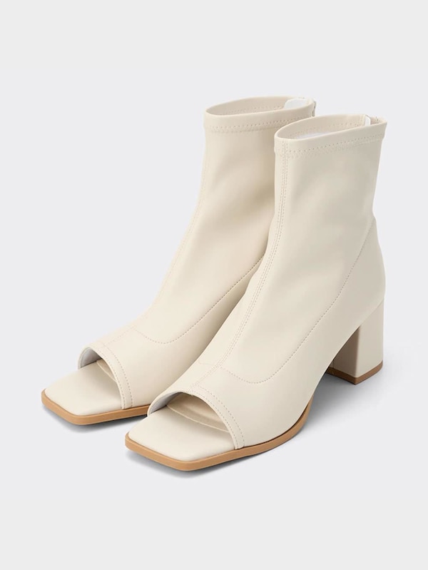 ウルトラストレッチオープントゥブーツ