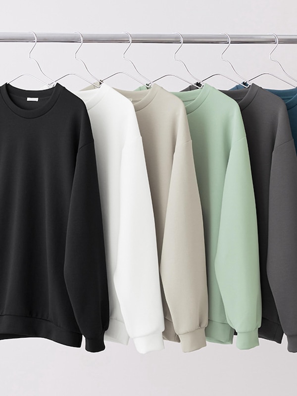 ダブルフェイスプルオーバー(長袖)