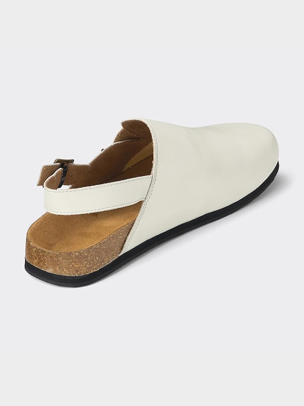 レザークロッグサンダル+E