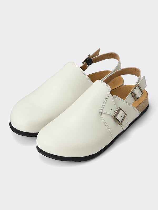 レザークロッグサンダル+E