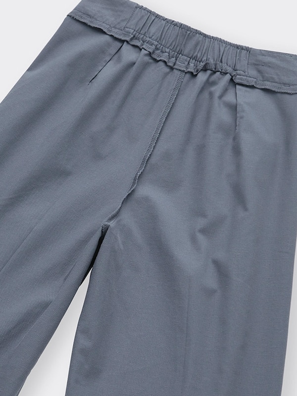 リネンブレンドタックワイドパンツ(丈標準70.0～74.0cm)