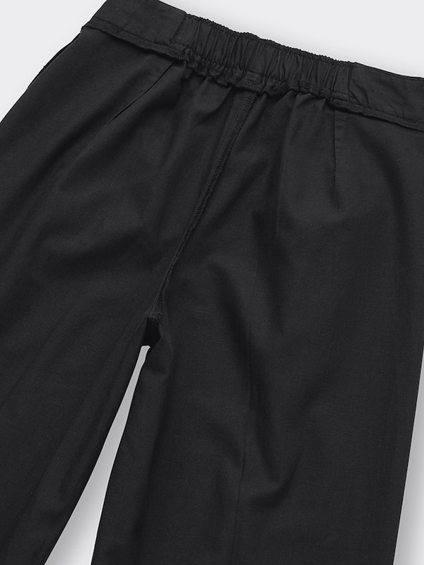 リネンブレンドタックワイドパンツ(丈標準70.0～74.0cm)