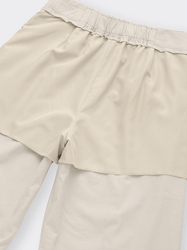 リネンブレンドタックワイドパンツ(丈標準70.0～74.0cm)