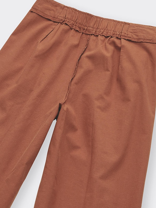 リネンブレンドタックワイドパンツ(丈標準70.0～74.0cm)