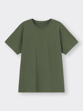 コットンカラークルーネックT(半袖) 【メンズ】 【Tシャツ・スウェット】【GU公式/ジーユー】 【DARK GREEN】 コットンカラークルーネックT(半袖) 【メンズ】 【Tシャツ・スウェット】【GU公式/ジーユー】 【DARK GREEN】