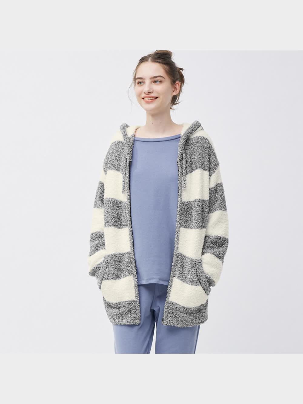 JUN0115ページ✾ GU公式 | もこもこフィールラウンジパーカ(長袖)