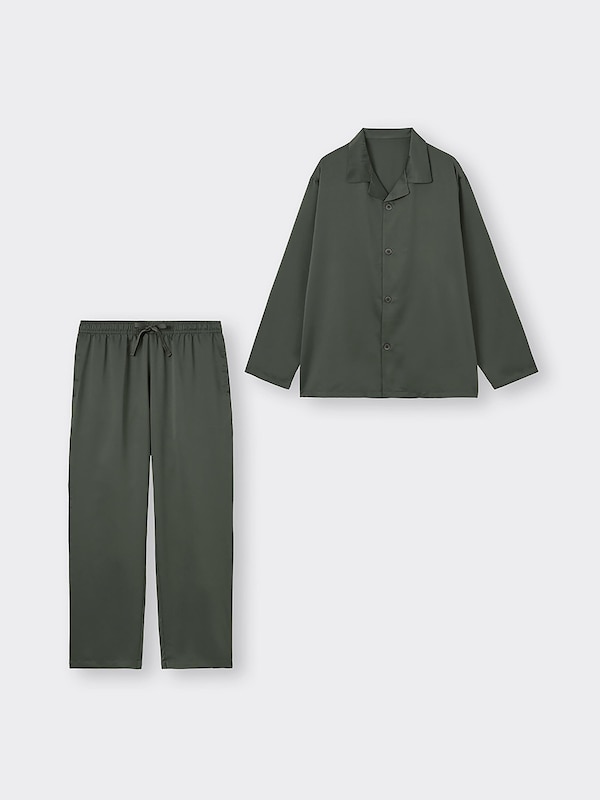 サテンパジャマ(長袖&ロングパンツ)+X