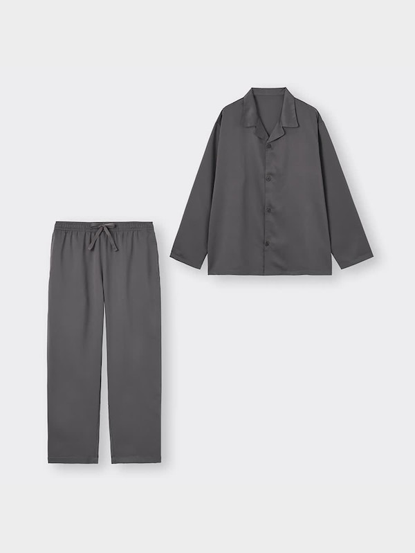 サテンパジャマ(長袖&ロングパンツ)+X