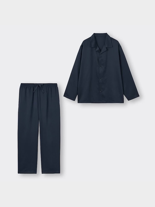 サテンパジャマ(長袖&ロングパンツ)+X