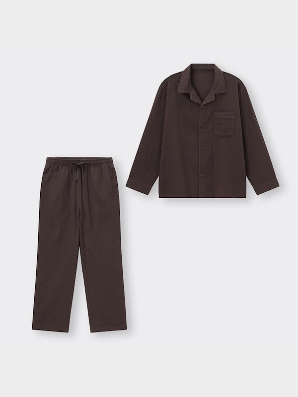 オーガニックコットンパジャマ長袖&ロングパンツ+E