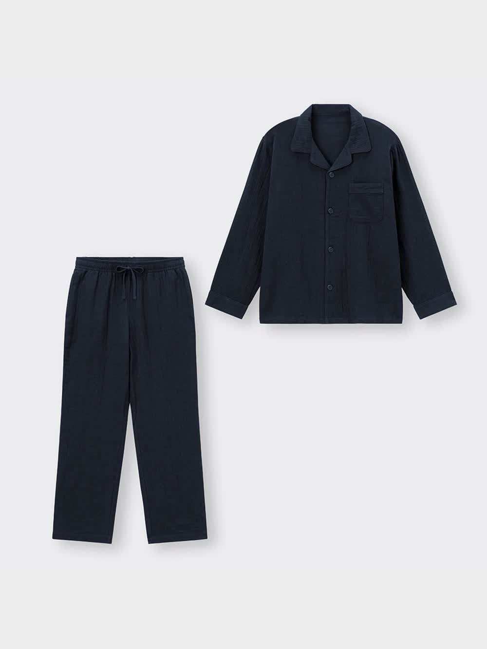 ★リミテッドエディション フルコンプリートセット GU公式 | オーガニックコットンパジャマ長袖&ロングパンツ+E