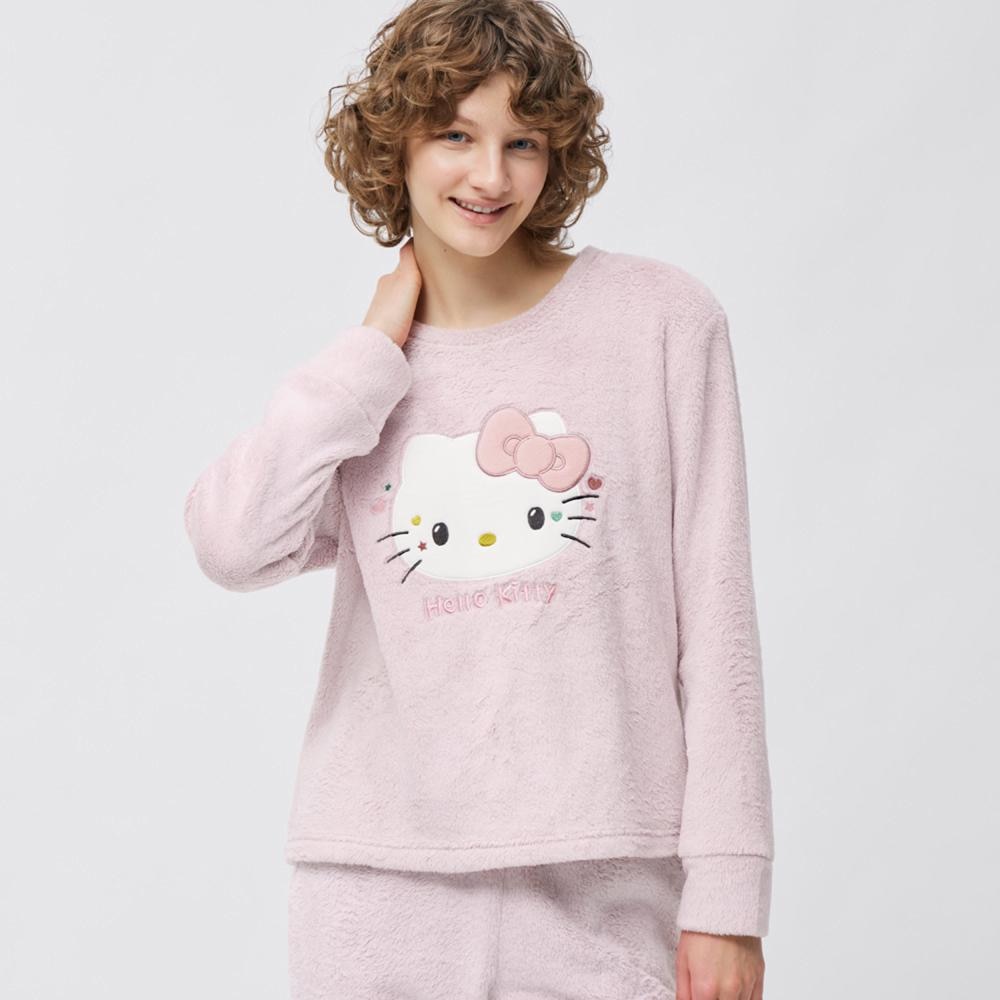 GU公式 | マシュマロフィールラウンジセット(長袖) HELLO KITTY