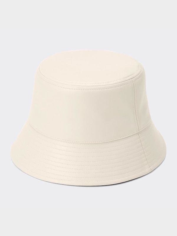 レザータッチバケットハット